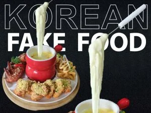 cm korean food 3d float cheese platter 1